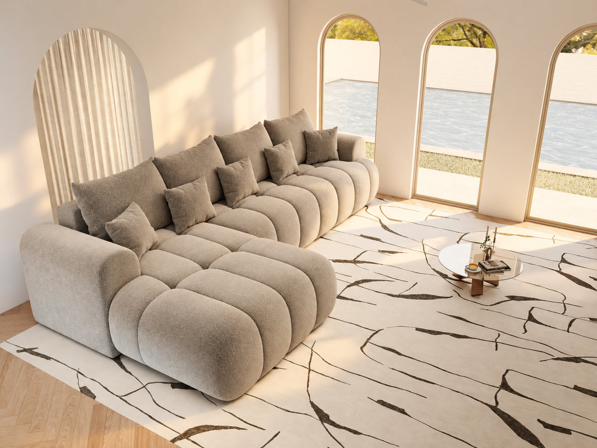 Colțar extensibil dumonde Milano XL Vibe 21 Maro 327x175 cm – vedere 5