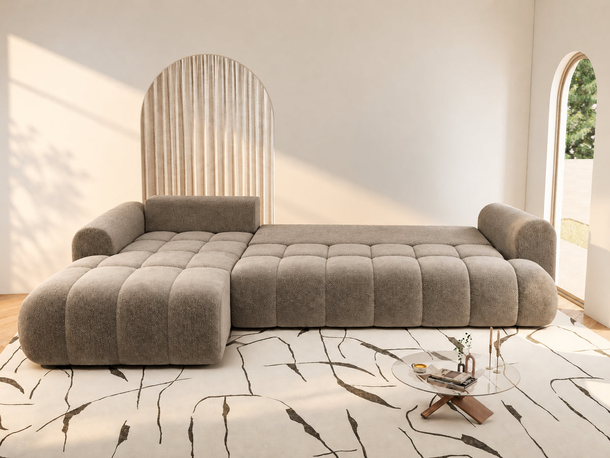 Colțar extensibil dumonde Milano XL Vibe 21 Maro 327x175 cm – vedere 11
