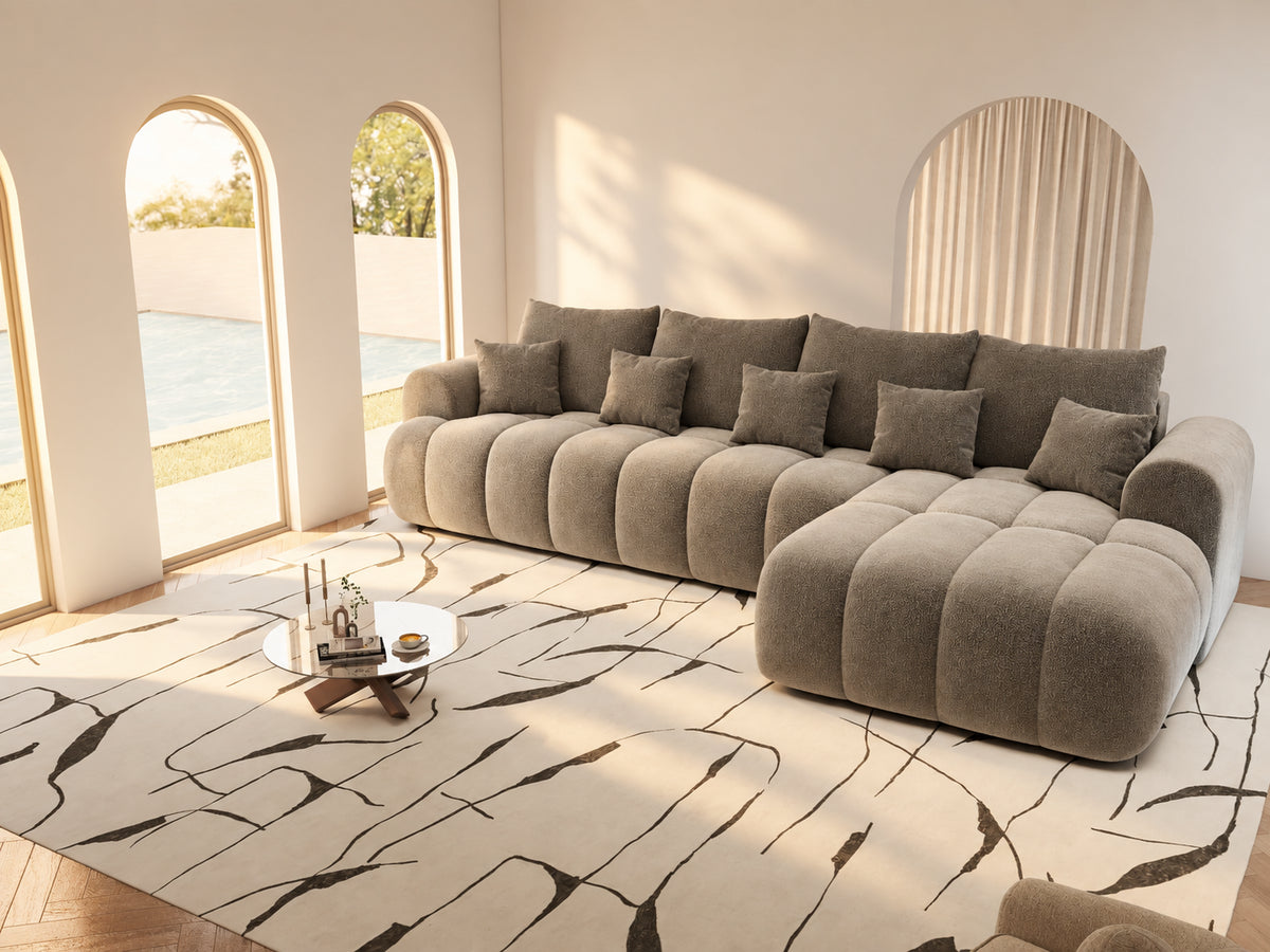 Colțar extensibil dumonde Milano XL Vibe 21 Maro II 327x175 cm – vedere 1