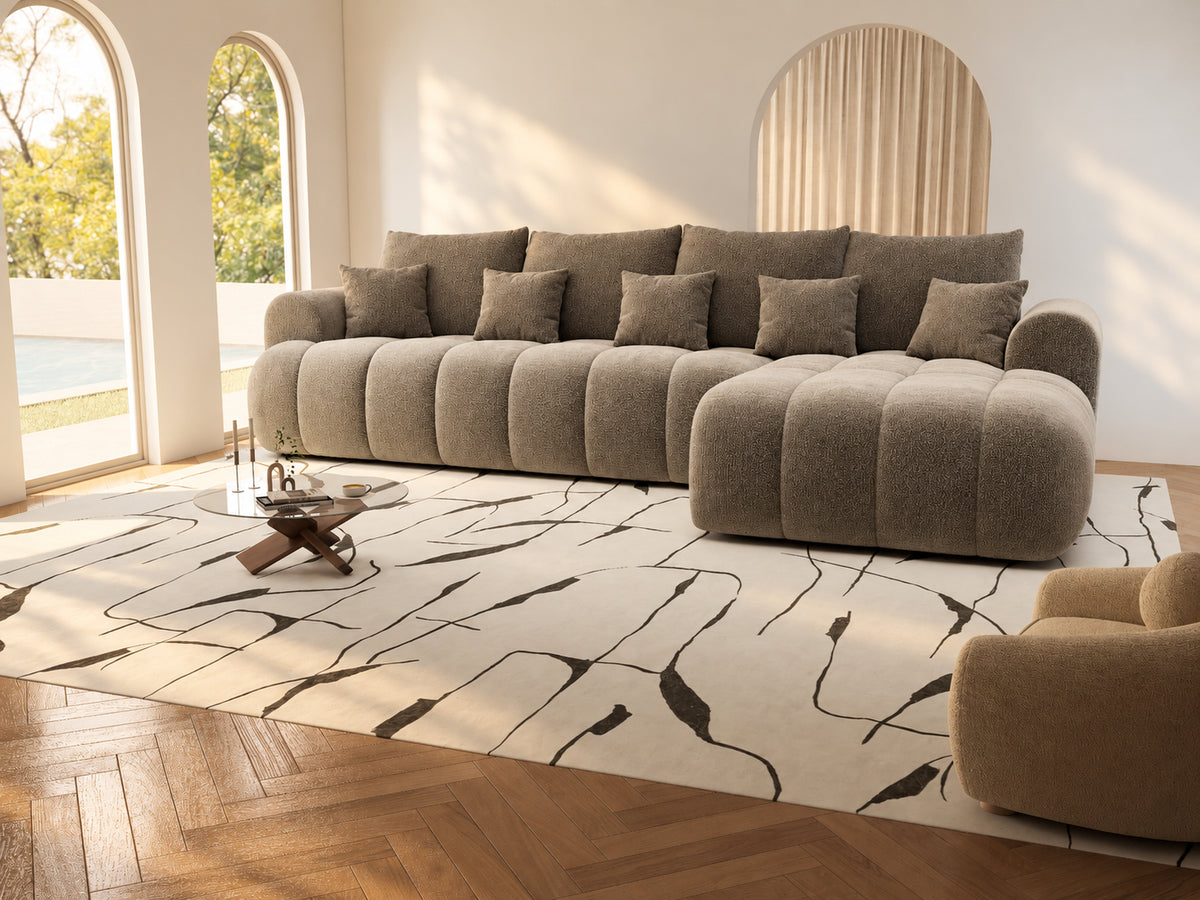 Colțar extensibil dumonde Milano XL Vibe 21 Maro II 327x175 cm – vedere 6