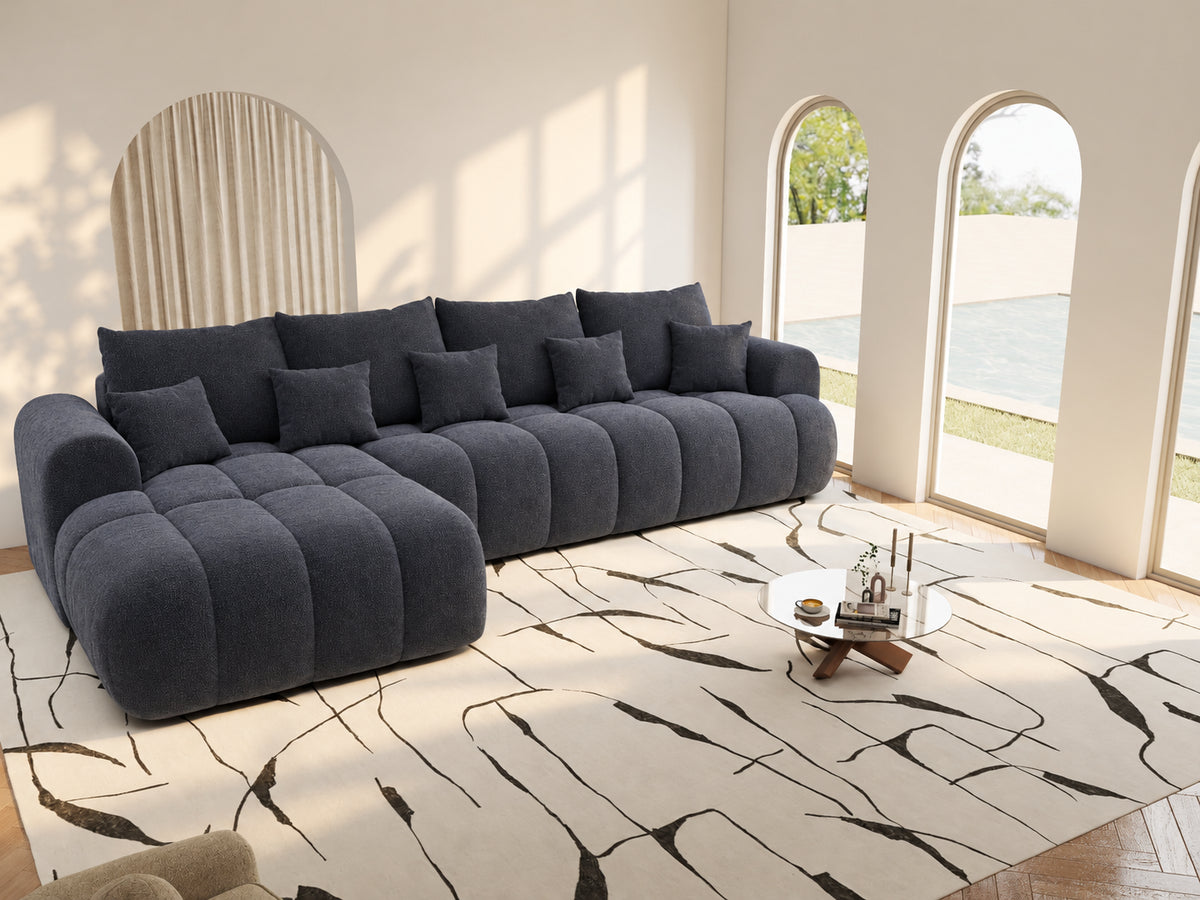 Colțar extensibil dumonde Milano XL Vibe 97 Gri Antracit 327x175 cm – vedere 10