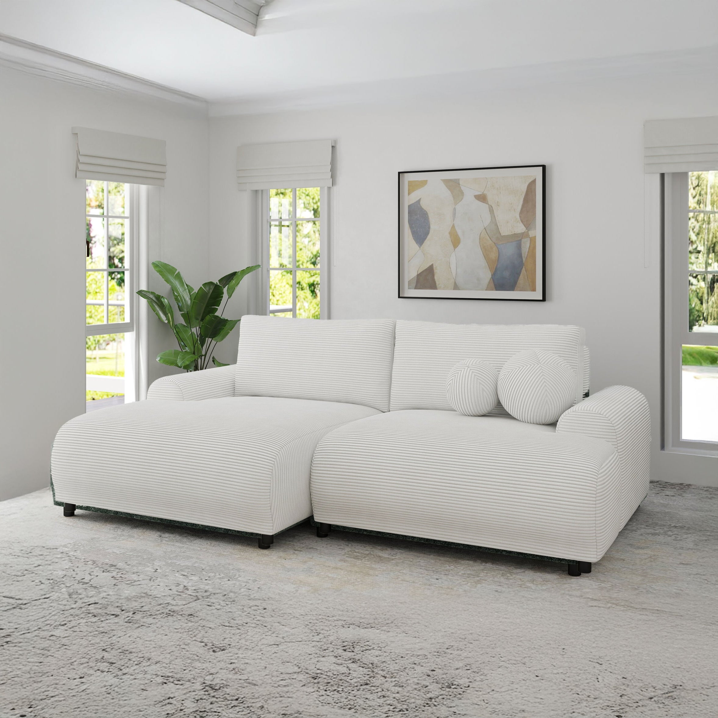 Colțar extensibil dumonde cu ladă de depozitare și șezut confortabil din spumă HR, Carlo Zoom Gri 240x145 cm