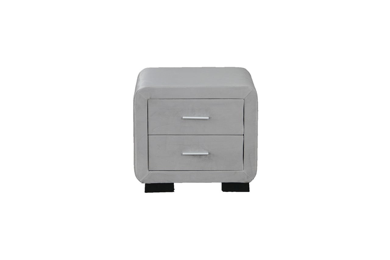 Noptiera dumonde tapitata plush alb Velvet WLS