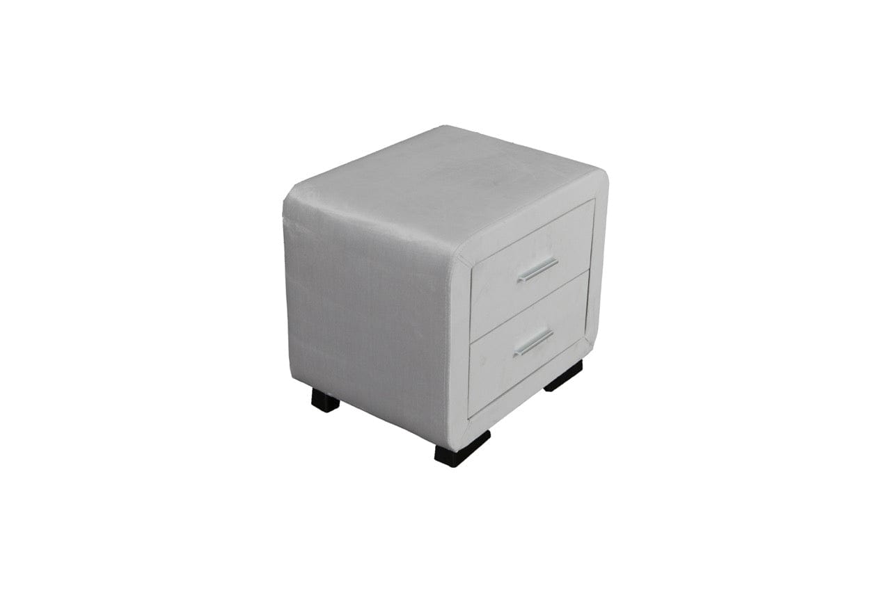 Noptiera dumonde tapitata plush alb Velvet WLS