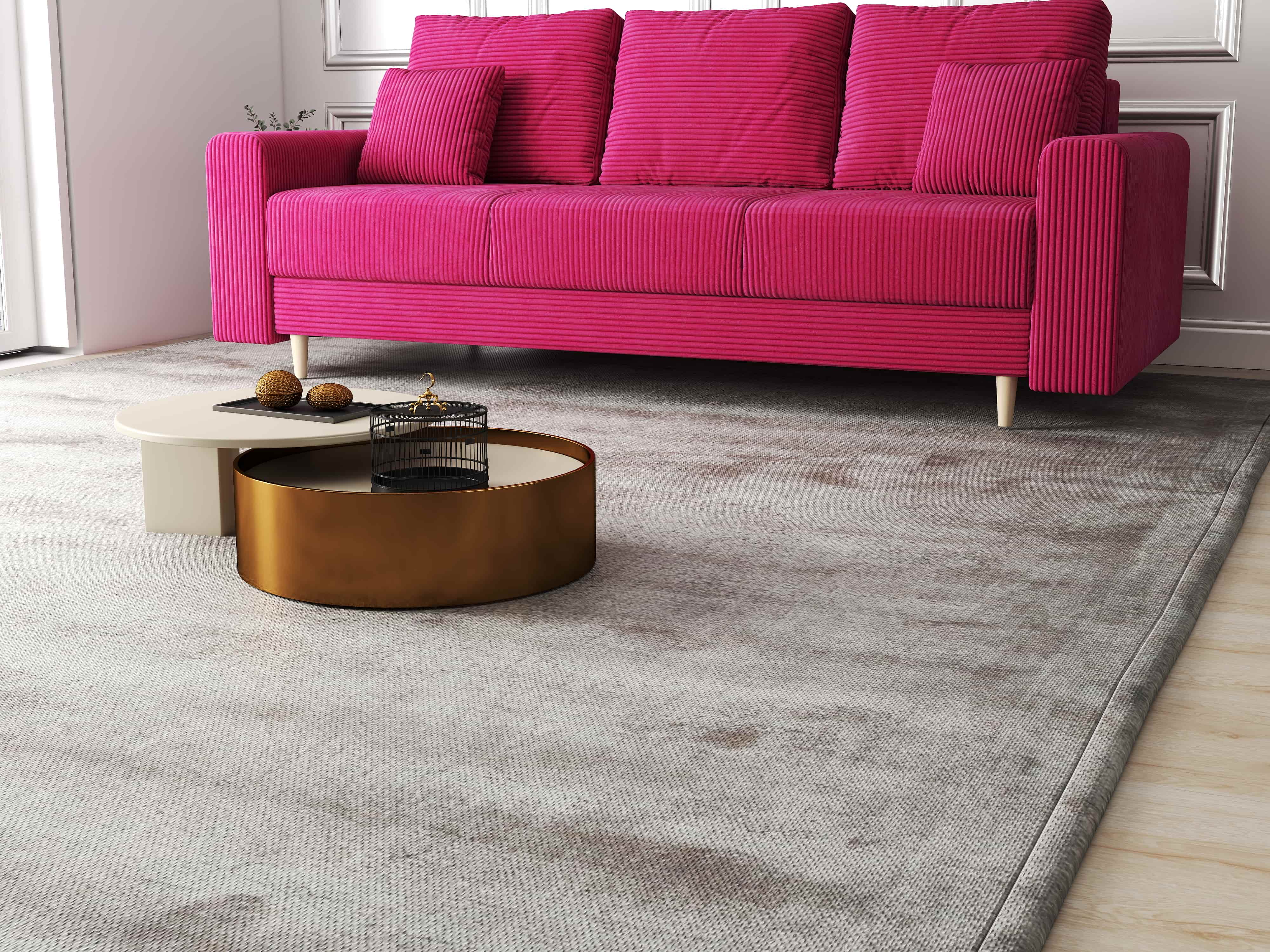 Canapea extensibilă dumonde cu ladă de depozitare si sezut confortabil din spuma HR, Kronos Zoom Rosu 210x100 cm fabrica