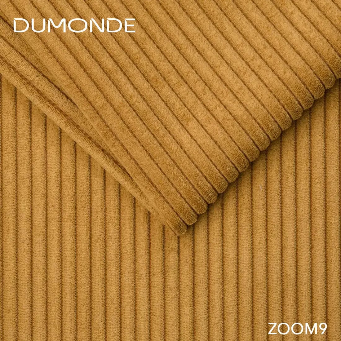 Colțar extensibil dumonde cu ladă de depozitare si sezut confortabil din spuma HR, Loana Zoom Mustar 270x185 cm