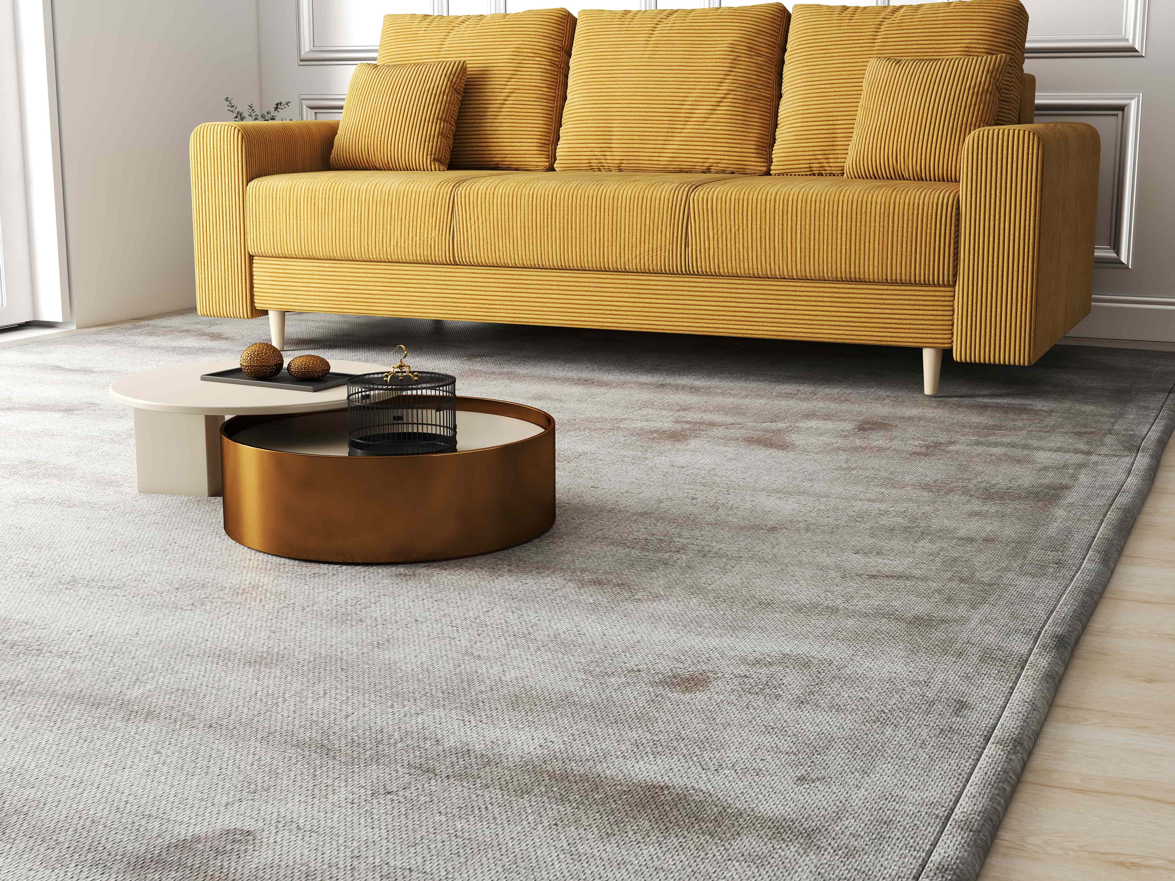 Canapea extensibilă dumonde cu ladă de depozitare si sezut confortabil din spuma HR, Kronos Zoom Mustar 210x100 cm fabrica