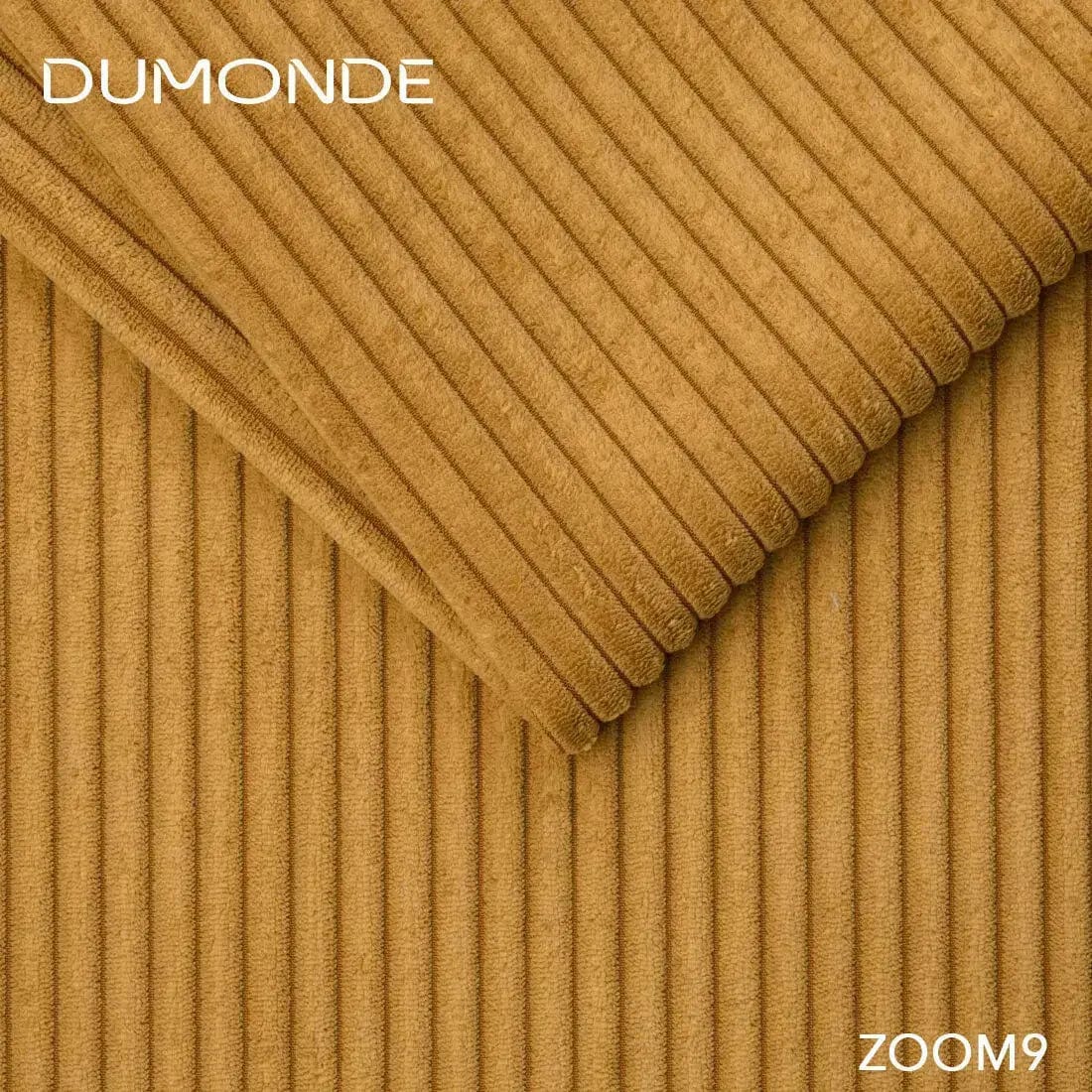 Colțar extensibil dumonde cu ladă de depozitare si sezut confortabil din spuma HR, Berlin Zoom Mustar 280x185 cm Fabrica