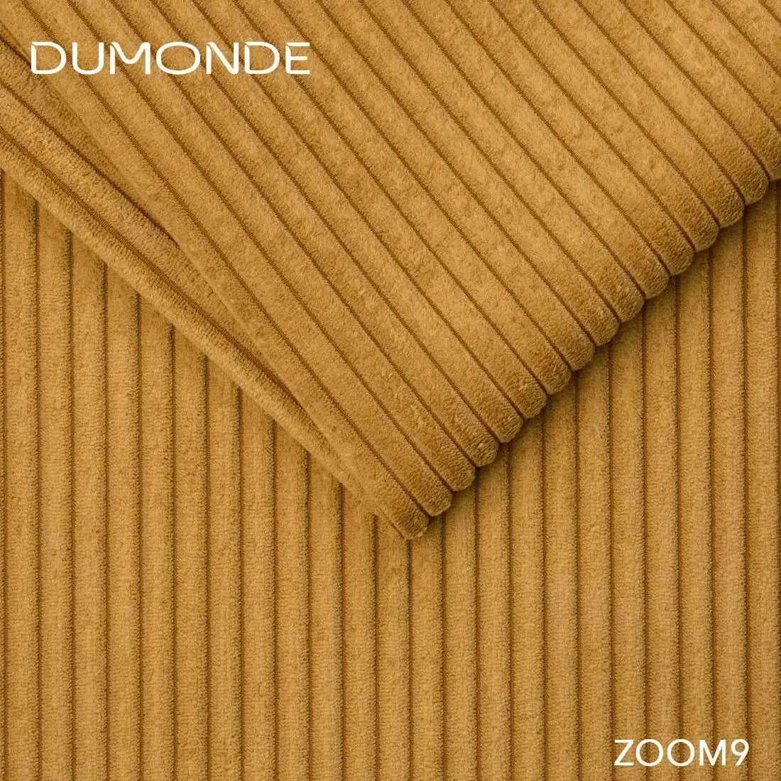 Colțar extensibil dumonde cu ladă de depozitare si sezut confortabil din spuma HR, Berlin Zoom Mustar 280x185 cm Fabrica