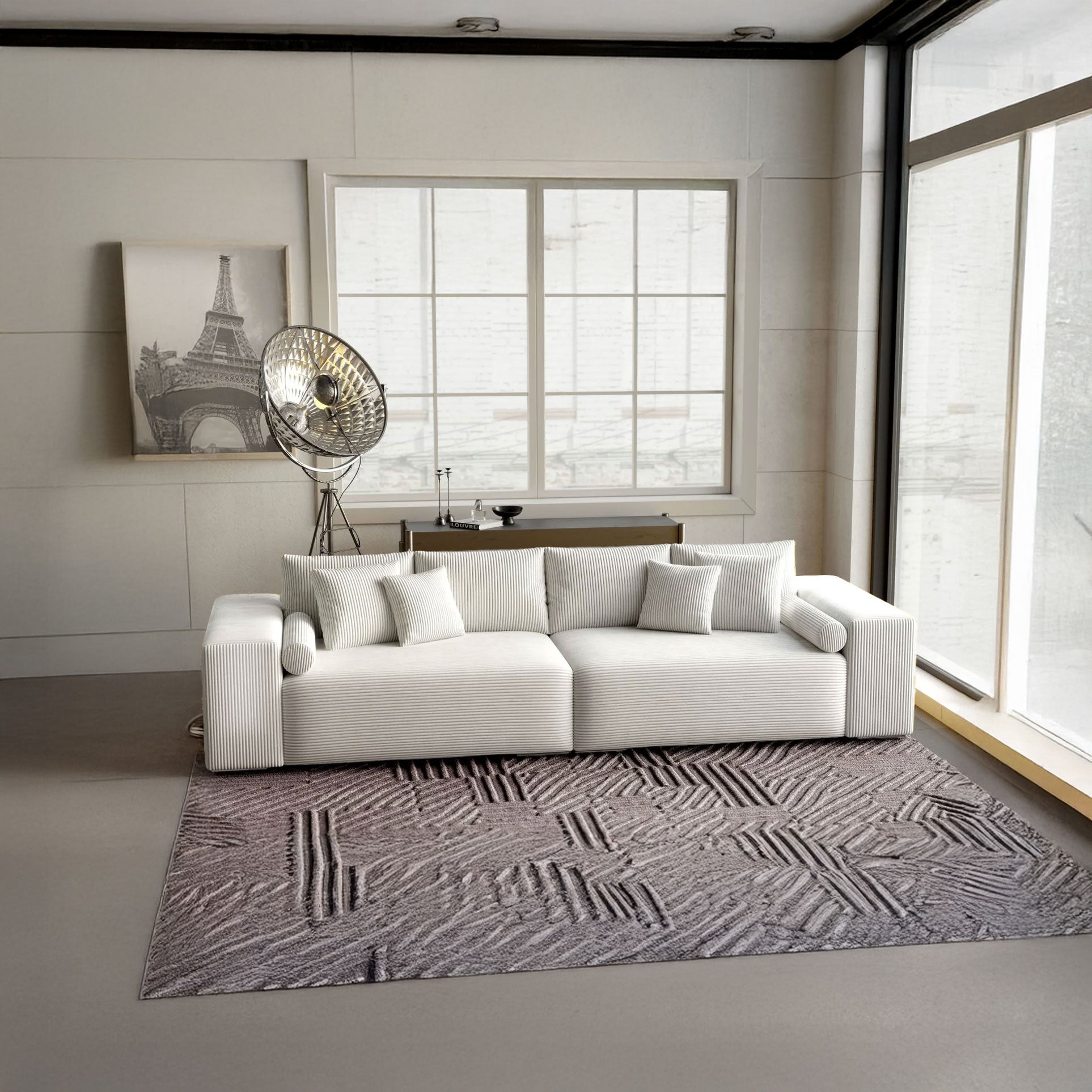 Canapea extensibilă dumonde cu ladă de depozitare si sezut confortabil din spuma HR, Marbela Zoom Bej XXL 295x100 cm fabrica