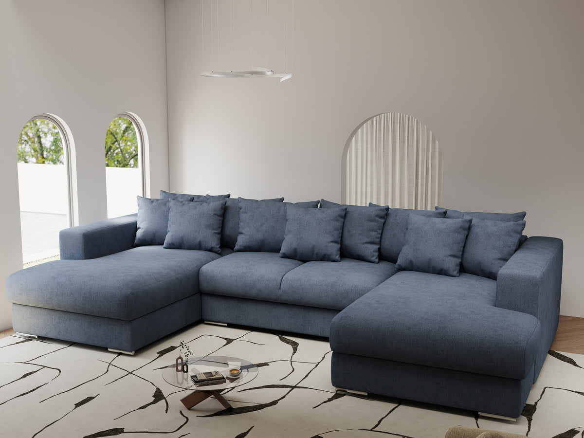 Colțar extensibil dumonde Gloria U Enjoy Antracit 340x167 cm — imagine 1