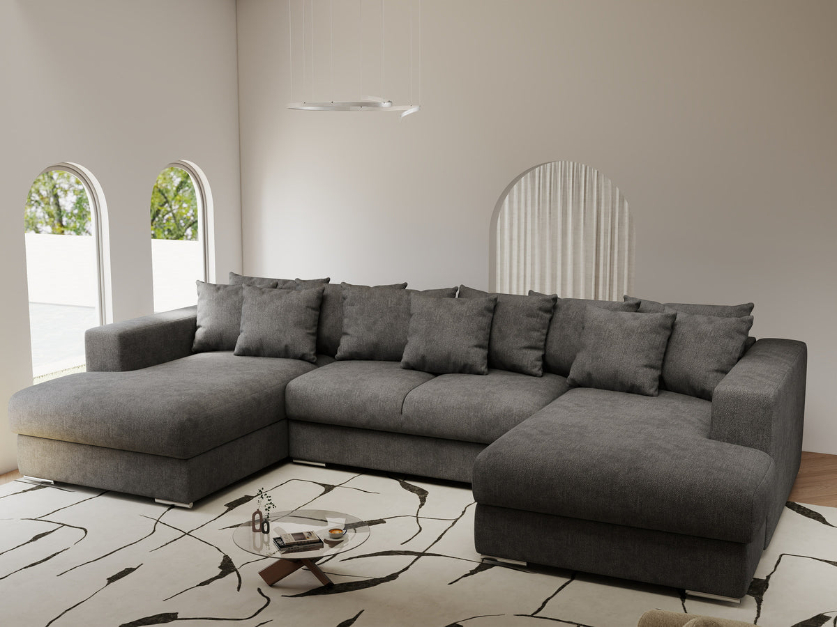 Colțar extensibil dumonde Gloria U Enjoy Kaki 340x167 cm — imagine 1