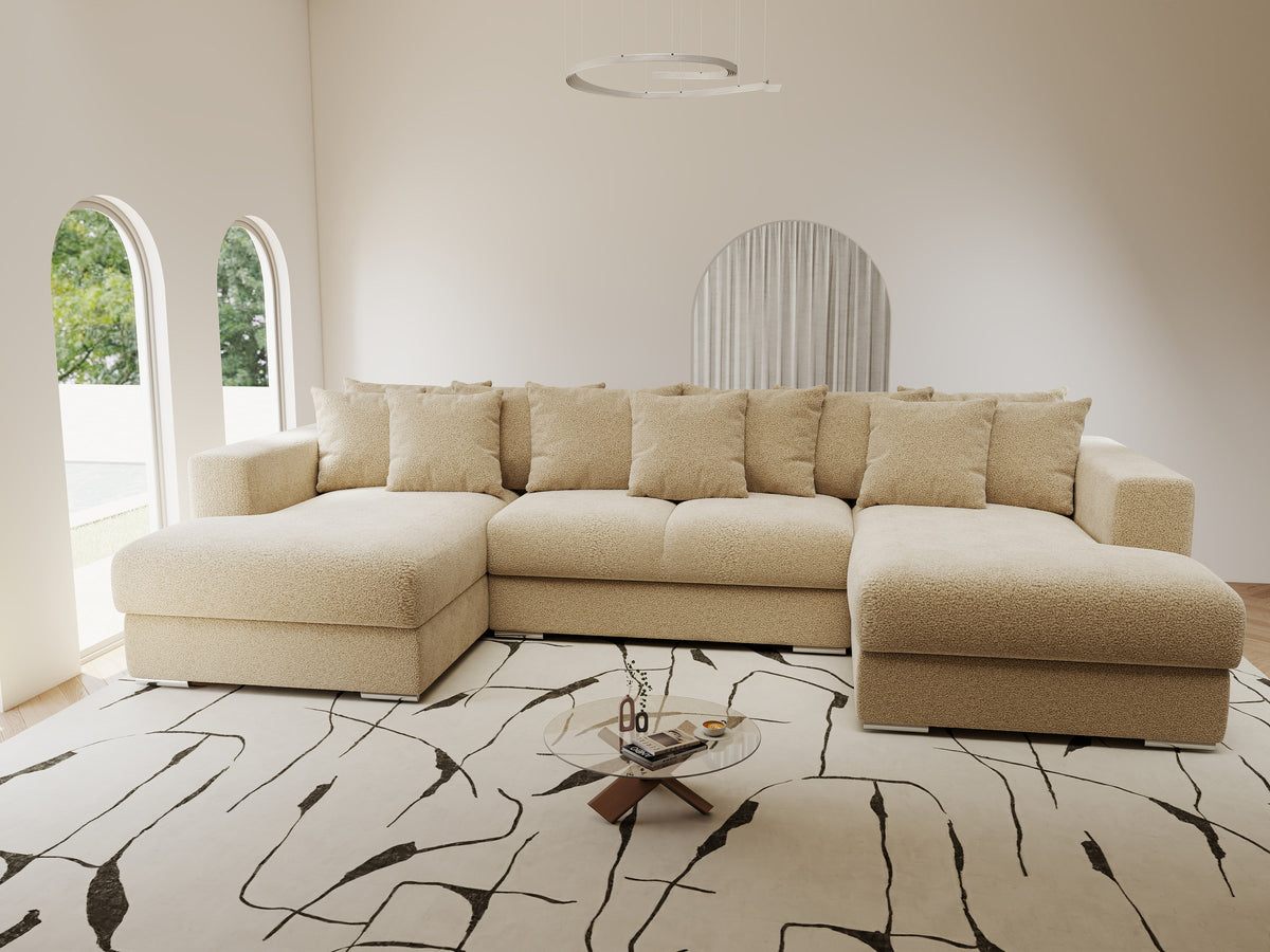 Colțar extensibil dumonde Gloria U Quelle Antelope 340x167 cm — imagine 2