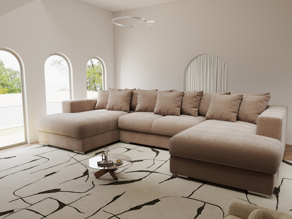 Colțar extensibil dumonde Gloria U Vibe Maro 340x167 cm — imagine 2