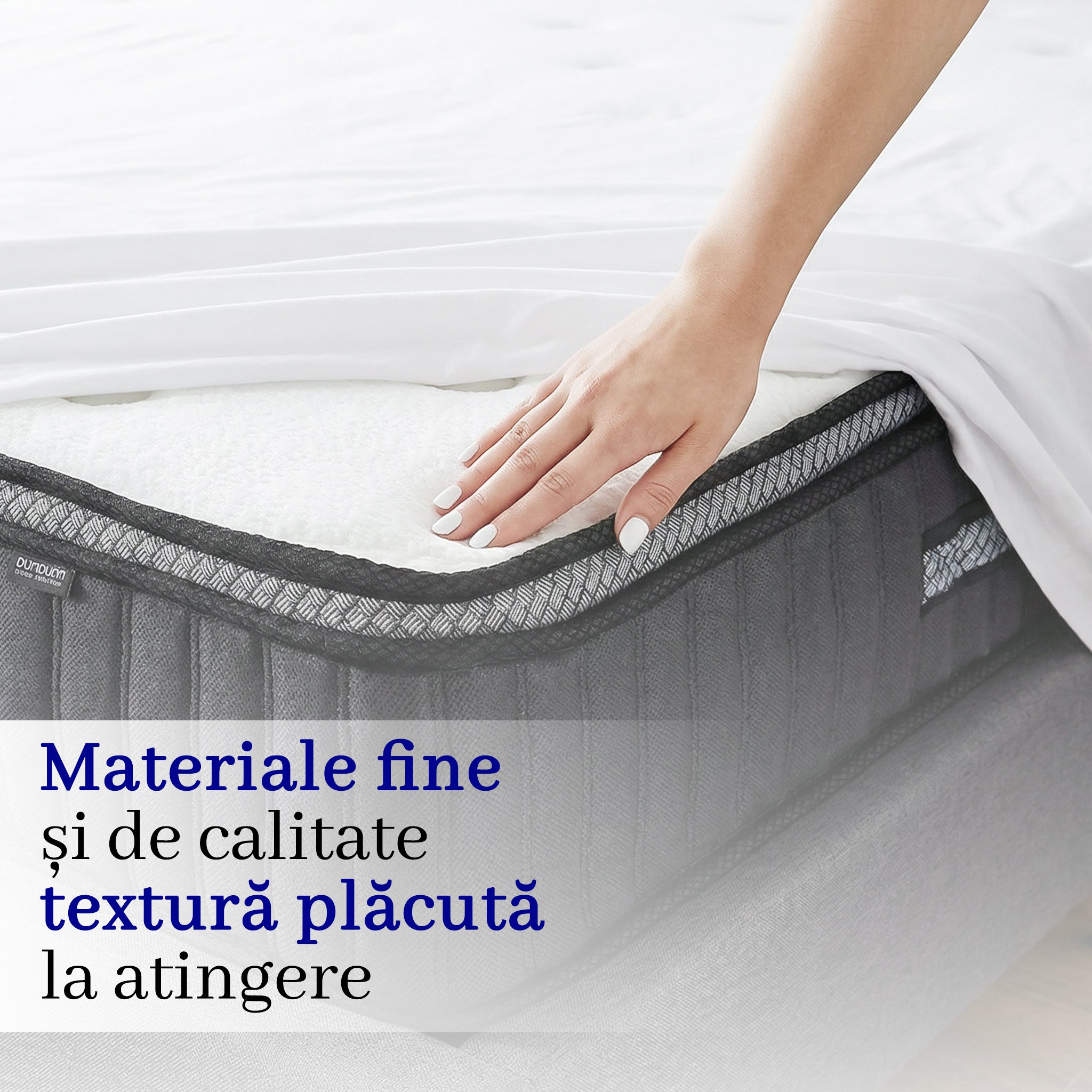 Saltea dumonde Altessa Comfort Pocket 180x200 cm, arcuri individuale, spuma cu memorie, superortopedica, grosime 25 cm