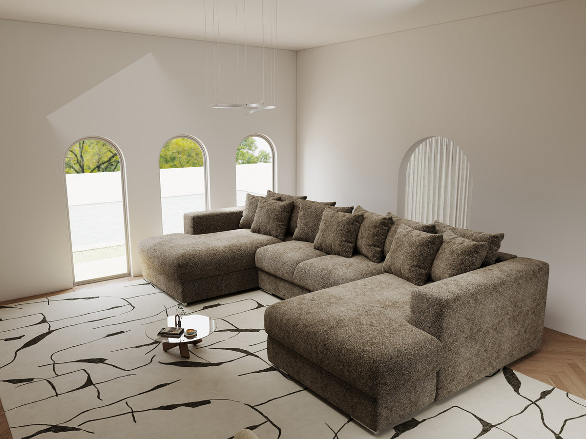Colțar extensibil dumonde Gloria U Arena Antelope 340x167 cm — imagine 3