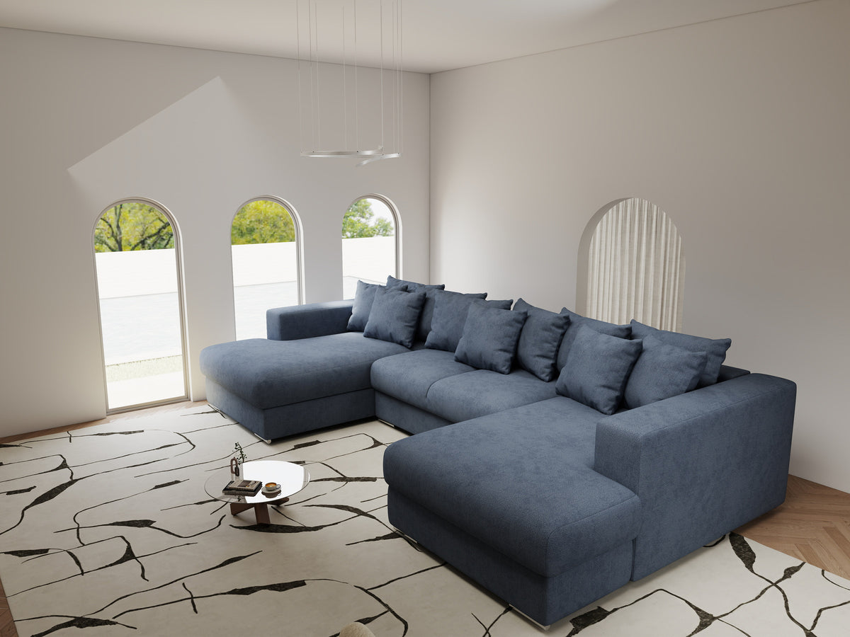 Colțar extensibil dumonde Gloria U Enjoy Antracit 340x167 cm — imagine 3
