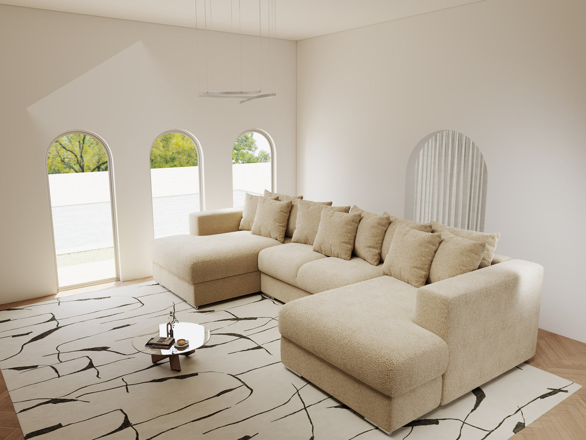 Colțar extensibil dumonde Gloria U Quelle Antelope 340x167 cm — imagine 3