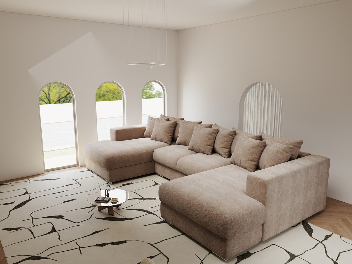 Colțar extensibil dumonde Gloria U Vibe Maro 340x167 cm — imagine 3