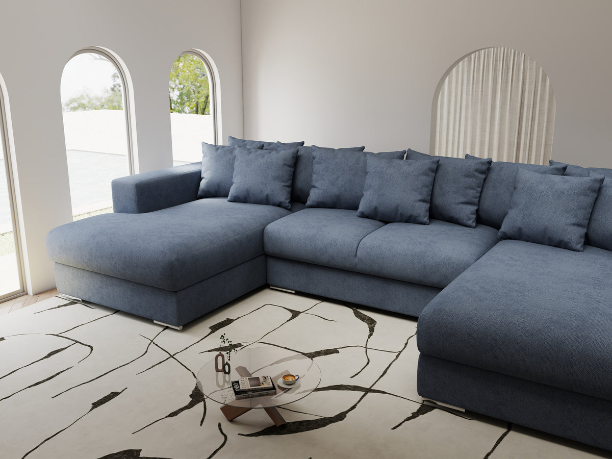 Colțar extensibil dumonde Gloria U Enjoy Antracit 340x167 cm — imagine 4