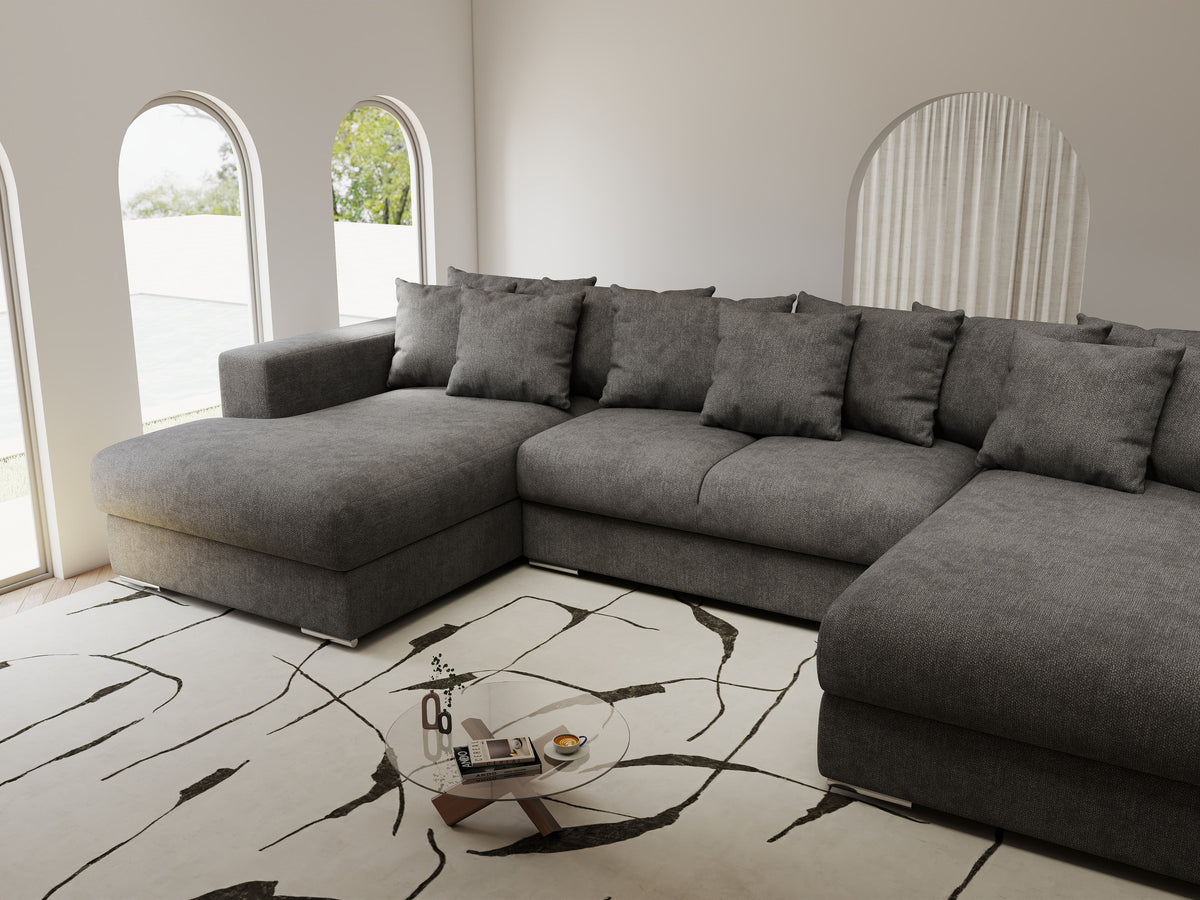 Colțar extensibil dumonde Gloria U Enjoy Kaki 340x167 cm — imagine 4