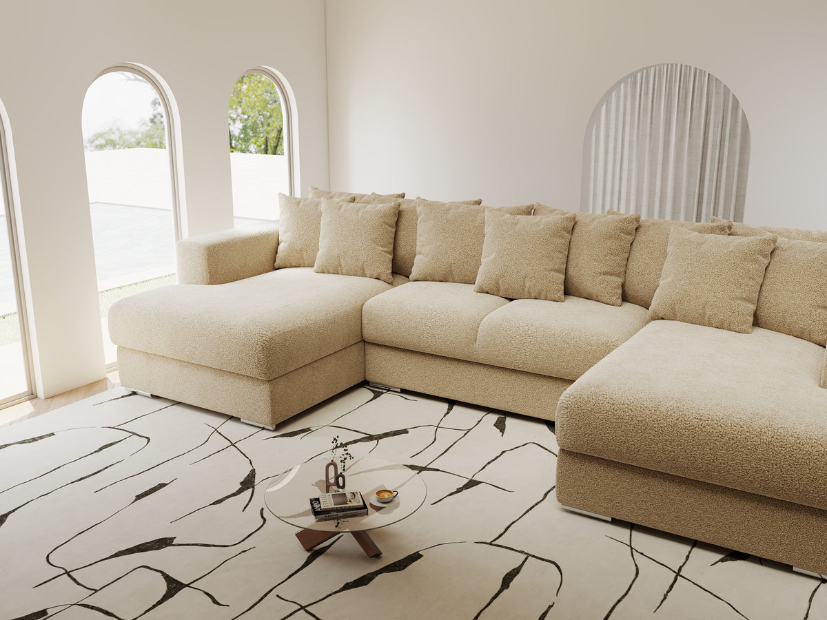 Colțar extensibil dumonde Gloria U Quelle Antelope 340x167 cm — imagine 4