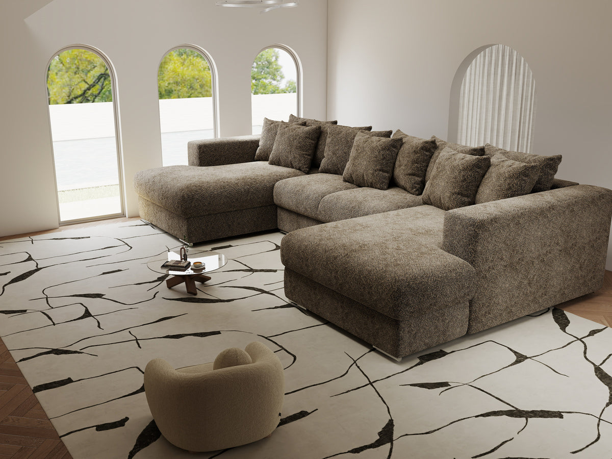 Colțar extensibil dumonde Gloria U Arena Antelope 340x167 cm — imagine 5