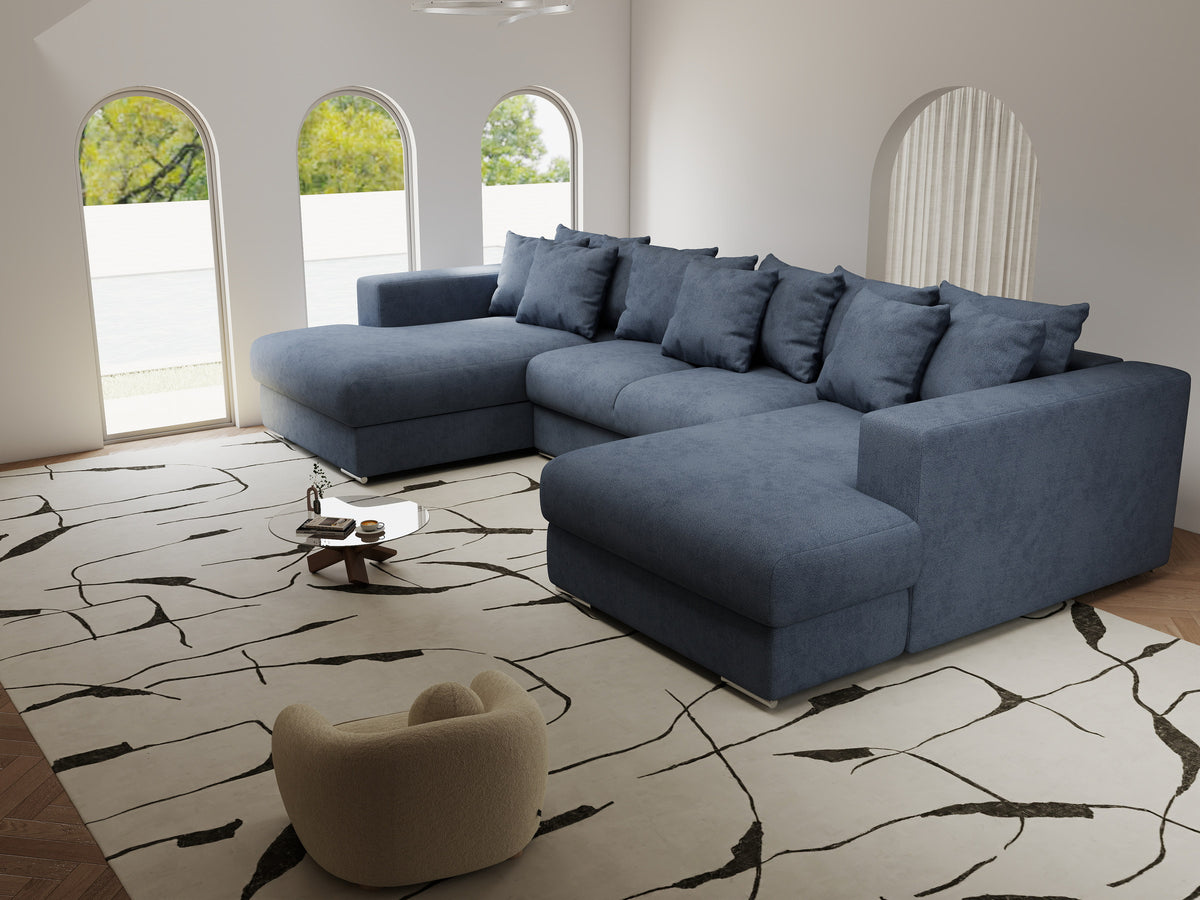 Colțar extensibil dumonde Gloria U Enjoy Antracit 340x167 cm — imagine 5