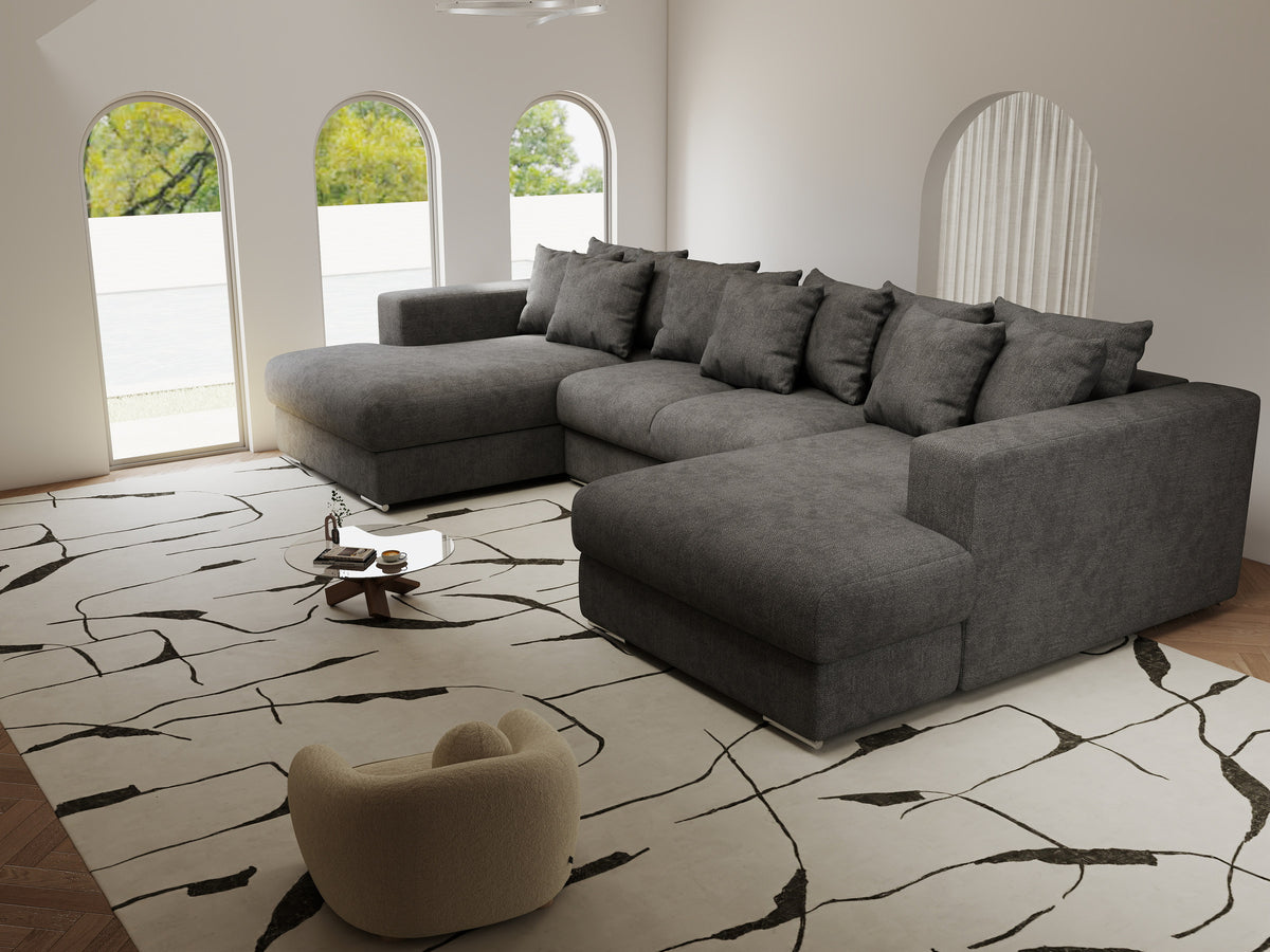 Colțar extensibil dumonde Gloria U Enjoy Kaki 340x167 cm — imagine 5