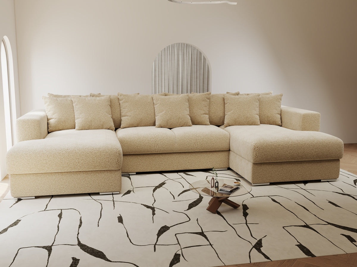 Colțar extensibil dumonde Gloria U Quelle Antelope 340x167 cm — imagine 6