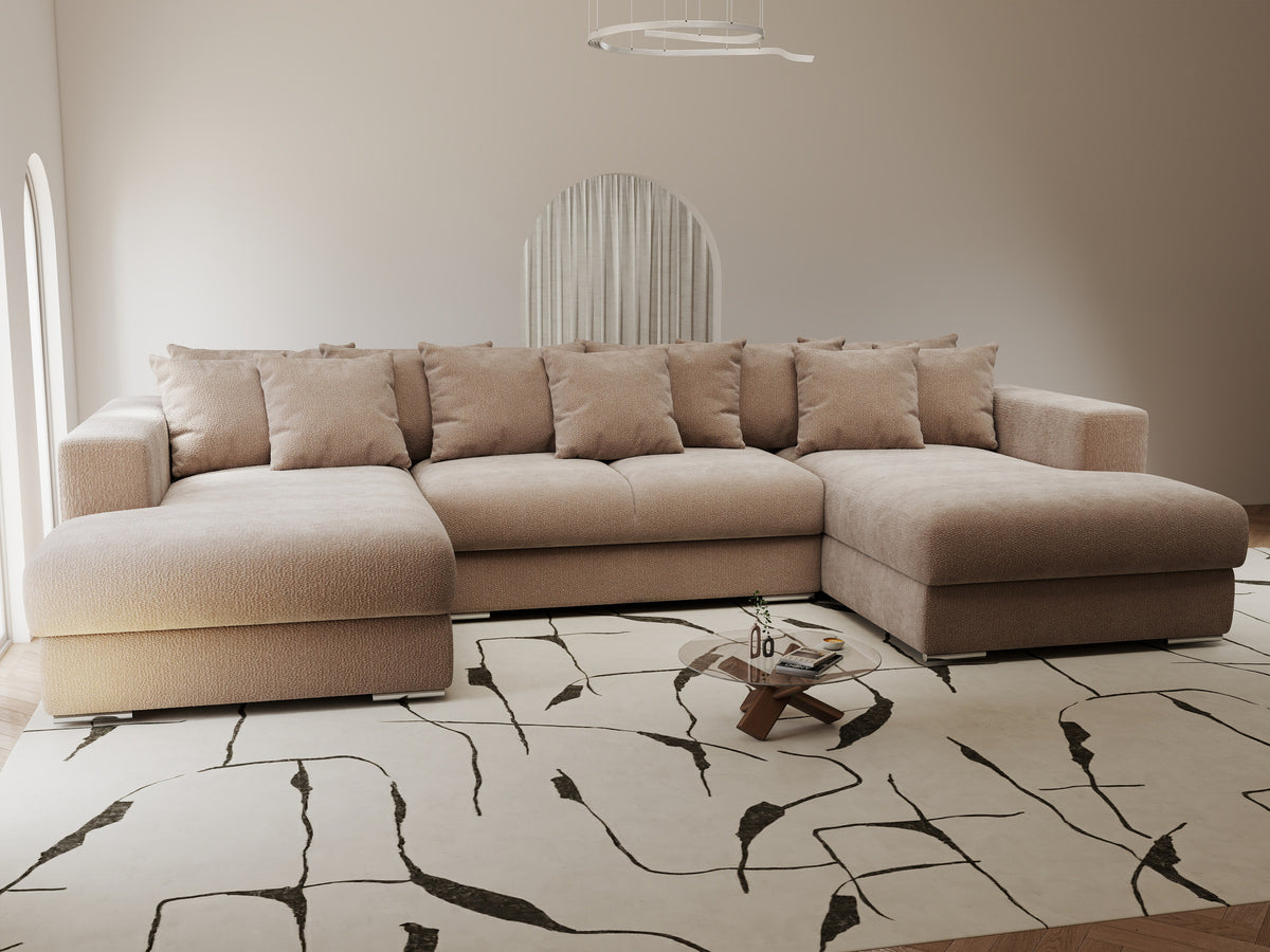 Colțar extensibil dumonde Gloria U Vibe Maro 340x167 cm — imagine 6