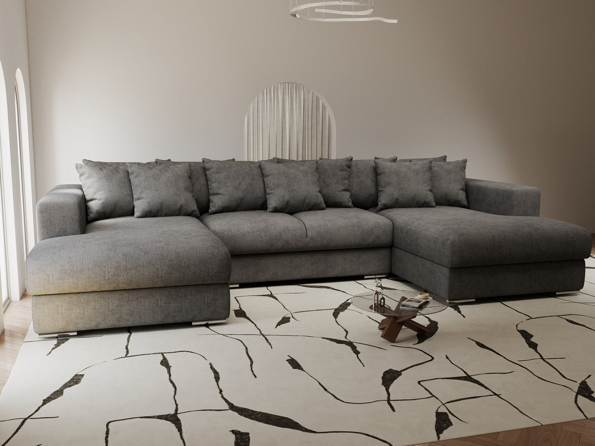 Colțar extensibil dumonde Gloria U Enjoy Kaki 340x167 cm — imagine 7