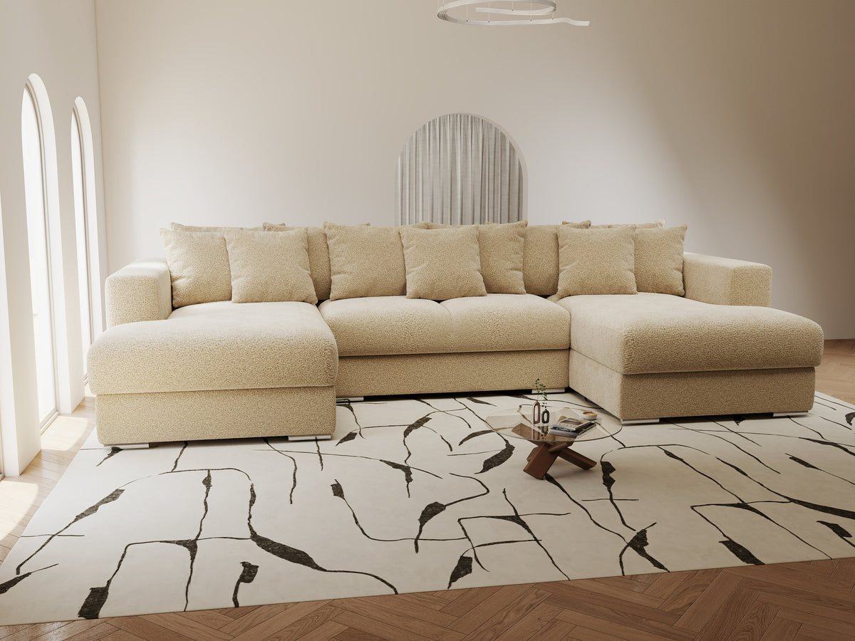 Colțar extensibil dumonde Gloria U Quelle Antelope 340x167 cm — imagine 7