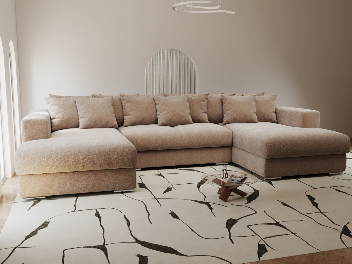 Colțar extensibil dumonde Gloria U Vibe Maro 340x167 cm — imagine 7