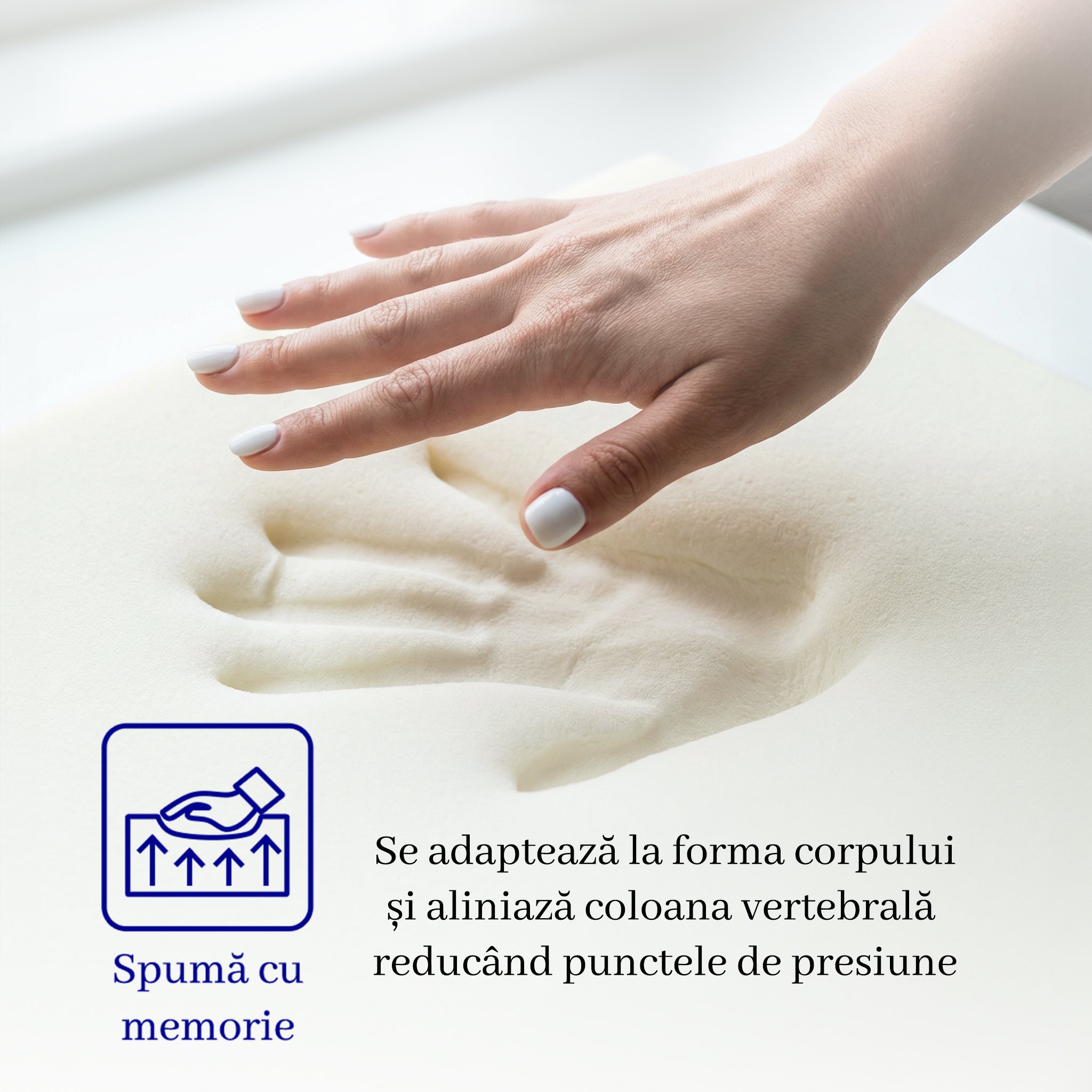 Saltea dumonde Altessa Supreme Pocket 180x200 cm, arcuri individuale, spuma cu memorie, superortopedica, grosime 30 cm