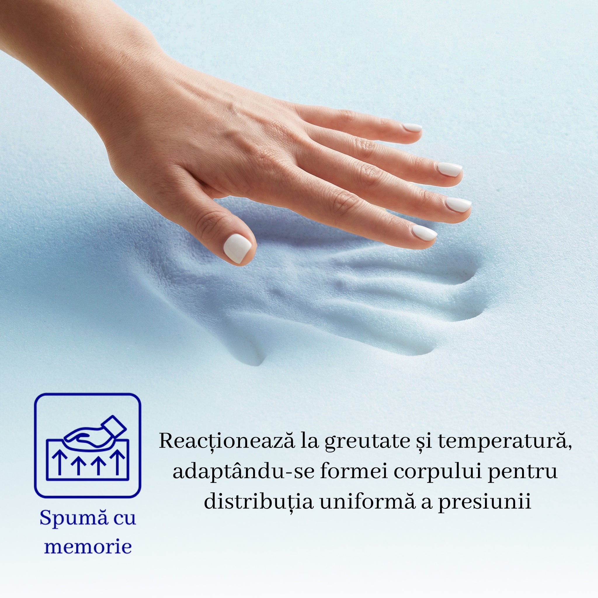 Saltea dumonde Velora Soft Pocket 180x200 cm, arcuri individuale, spuma cu memorie, superortopedica, grosime 25 cm