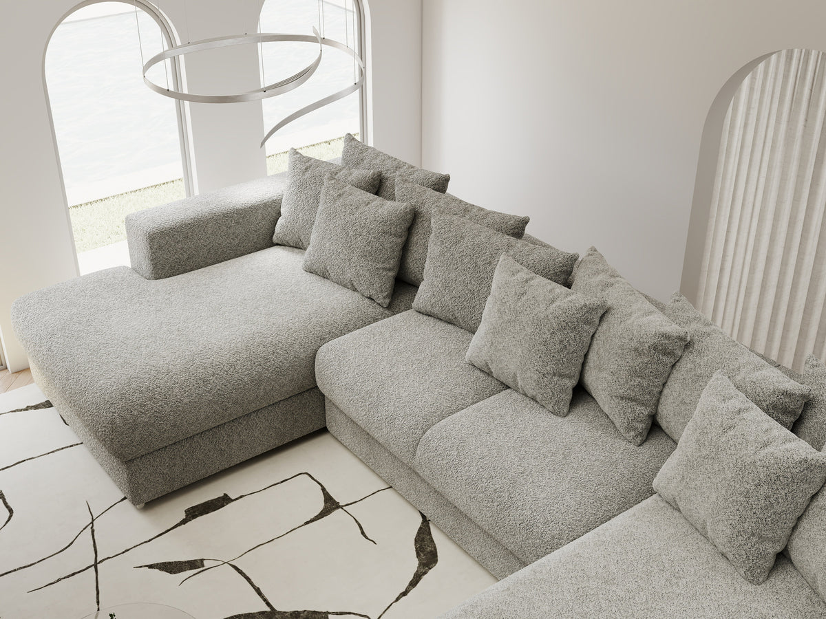 Colțar extensibil dumonde Gloria U Arena Silver 340x167 cm — imagine 8