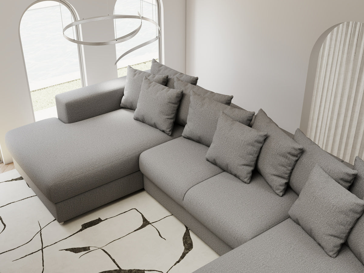 Colțar extensibil dumonde Gloria U Enjoy Gri 340x167 cm — imagine 8
