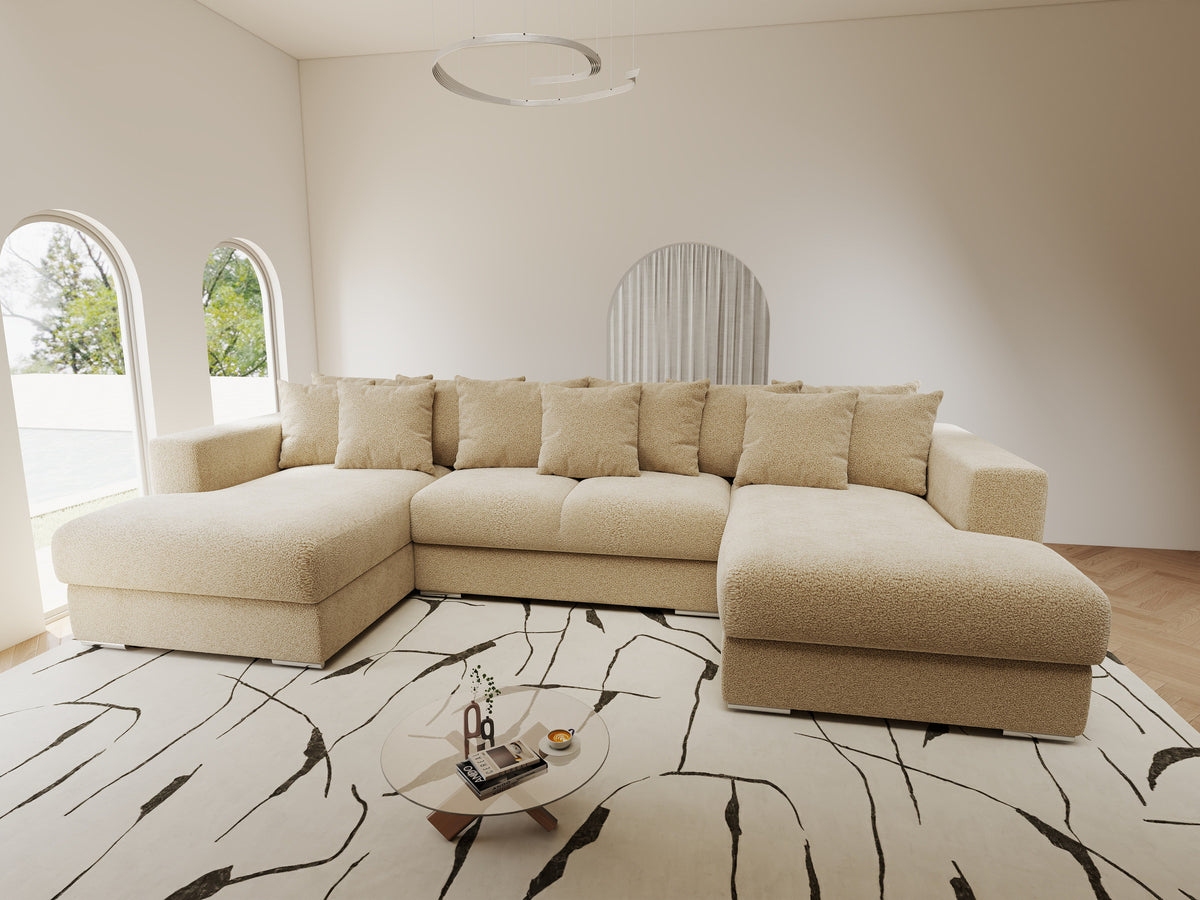 Colțar extensibil dumonde Gloria U Quelle Antelope 340x167 cm — imagine 9