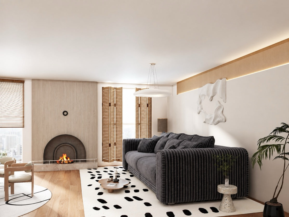Canapea extensibilă dumonde cu ladă de depozitare Monaco XXL Tilia Grafit 290x120 cm