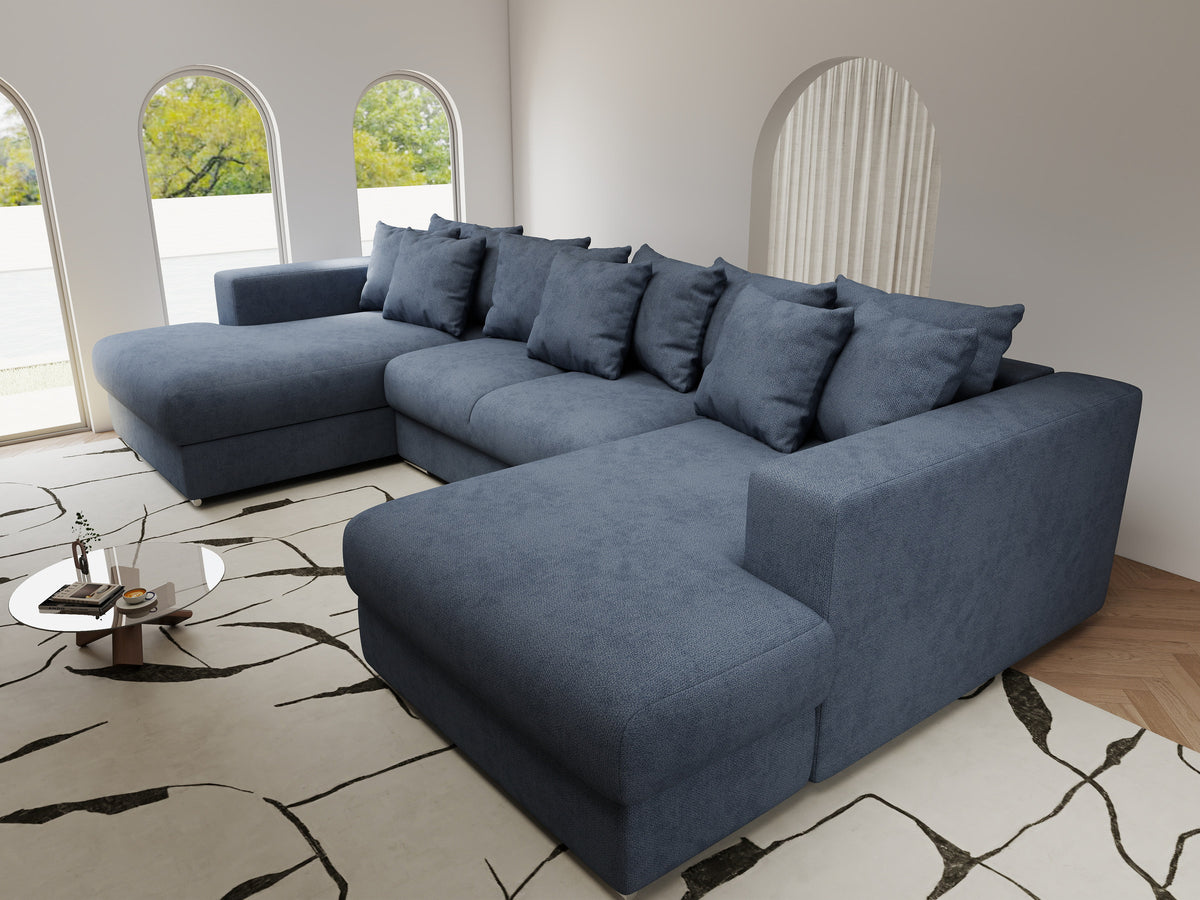 Colțar extensibil dumonde Gloria U Enjoy Antracit 340x167 cm — imagine 10