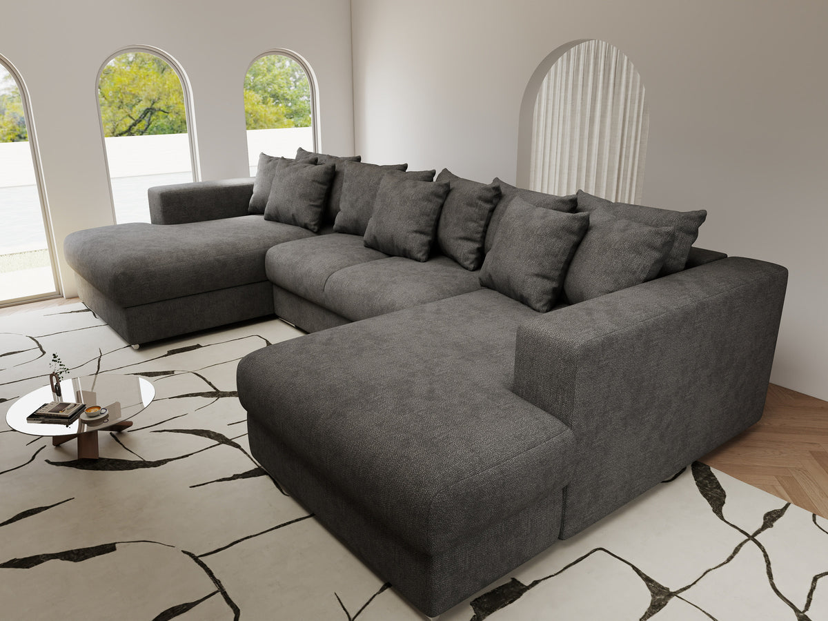 Colțar extensibil dumonde Gloria U Enjoy Kaki 340x167 cm — imagine 10