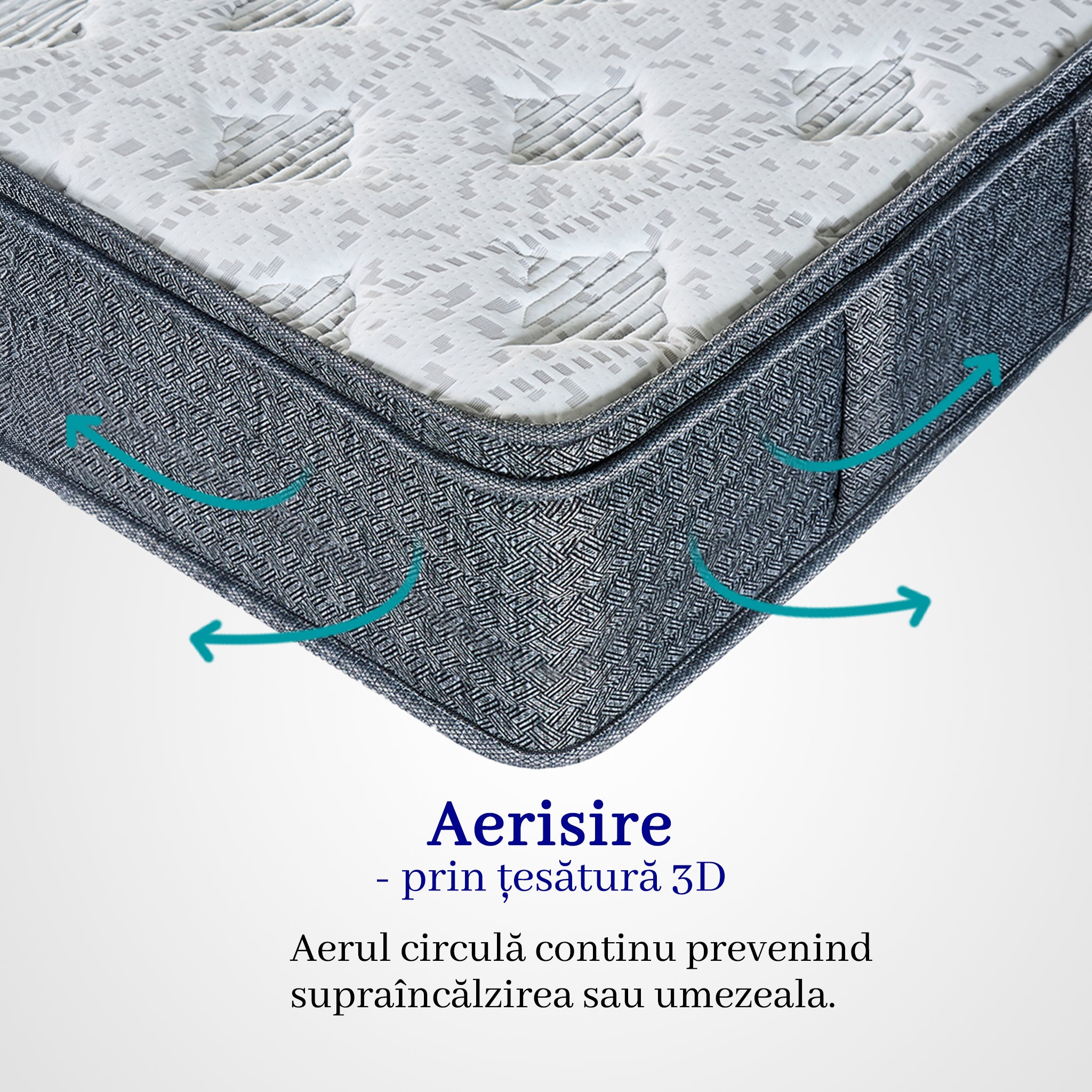 Saltea dumonde Velora Soft Pocket 180x200 cm, arcuri individuale, spuma cu memorie, superortopedica, grosime 25 cm