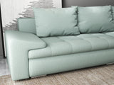 Colțar extensibil dumonde cu ladă de depozitare si sezut confortabil din spuma HR, Leonardo Enjoy Verde Mint 255x193 cm II