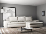 Colțar extensibil dumonde cu ladă de depozitare si sezut confortabil din spuma HR, Leonardo Enjoy Bej 255x193 cm II