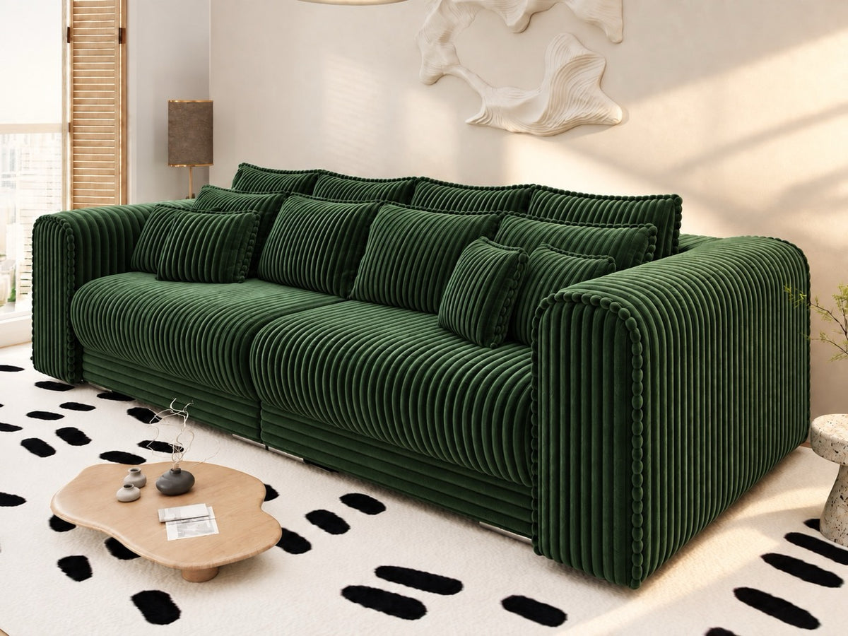 Canapea extensibilă dumonde cu ladă de depozitare Monaco XXL Tilia Verde 290x120 cm