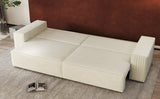 Canapea extensibilă dumonde cu ladă de depozitare si sezut confortabil din spuma HR, Dream Ambience Alb 310x100 cm Fabrica
