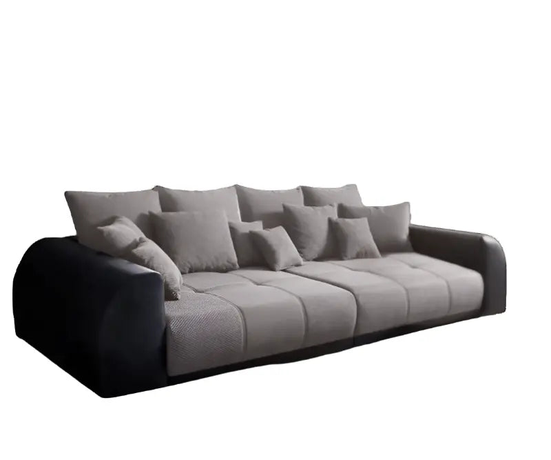 Canapea extensibilă dumonde cu 2 lăzi de depozitare si sezut confortabil din spuma HR, Verona Dark Grey 310x100 cm