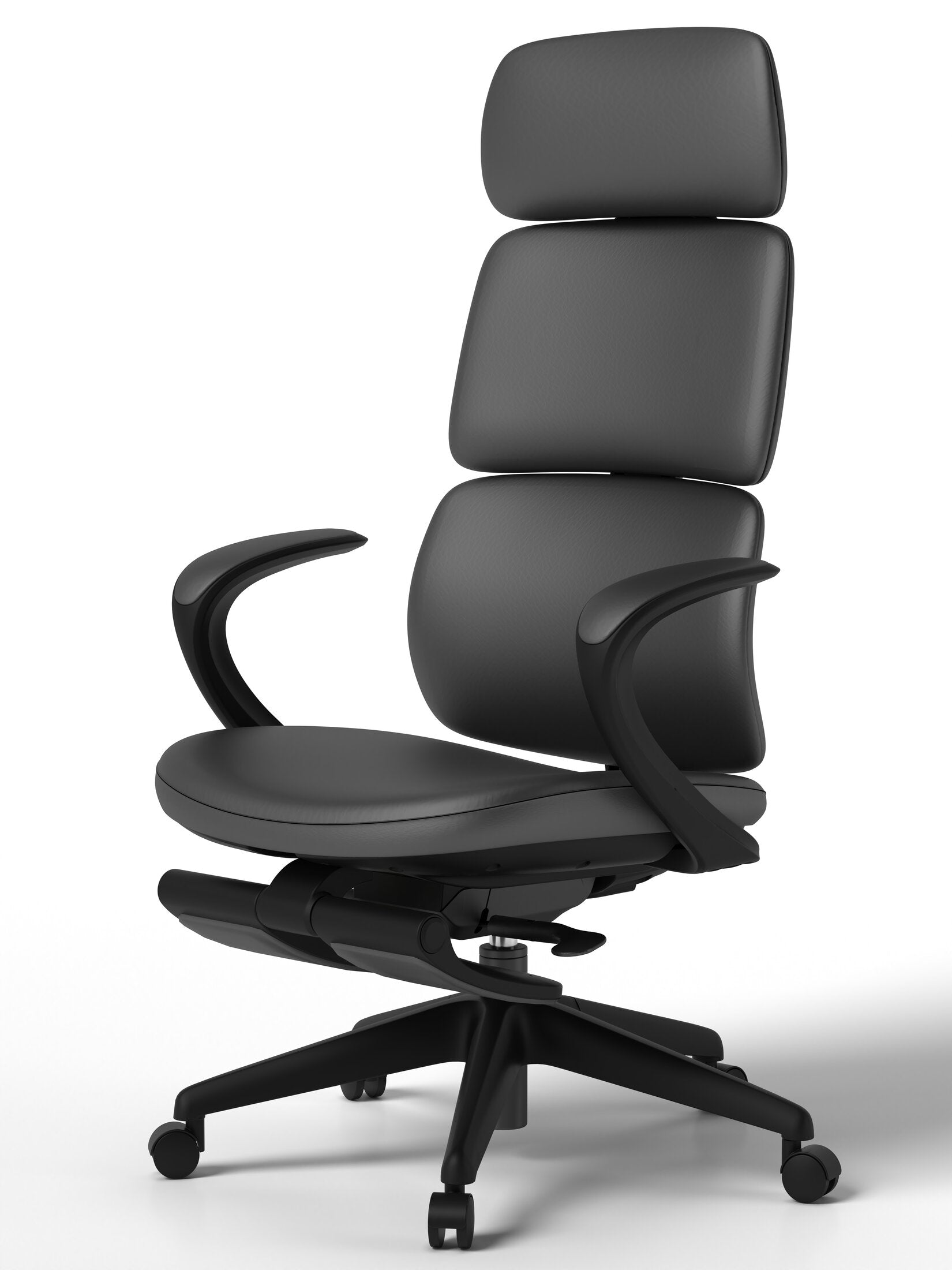 Scaun ergonomic profesional modern Neo dumonde, cotiere ultra moi, mecanism multifunctional inclinare/blocare, suport picioare, negru