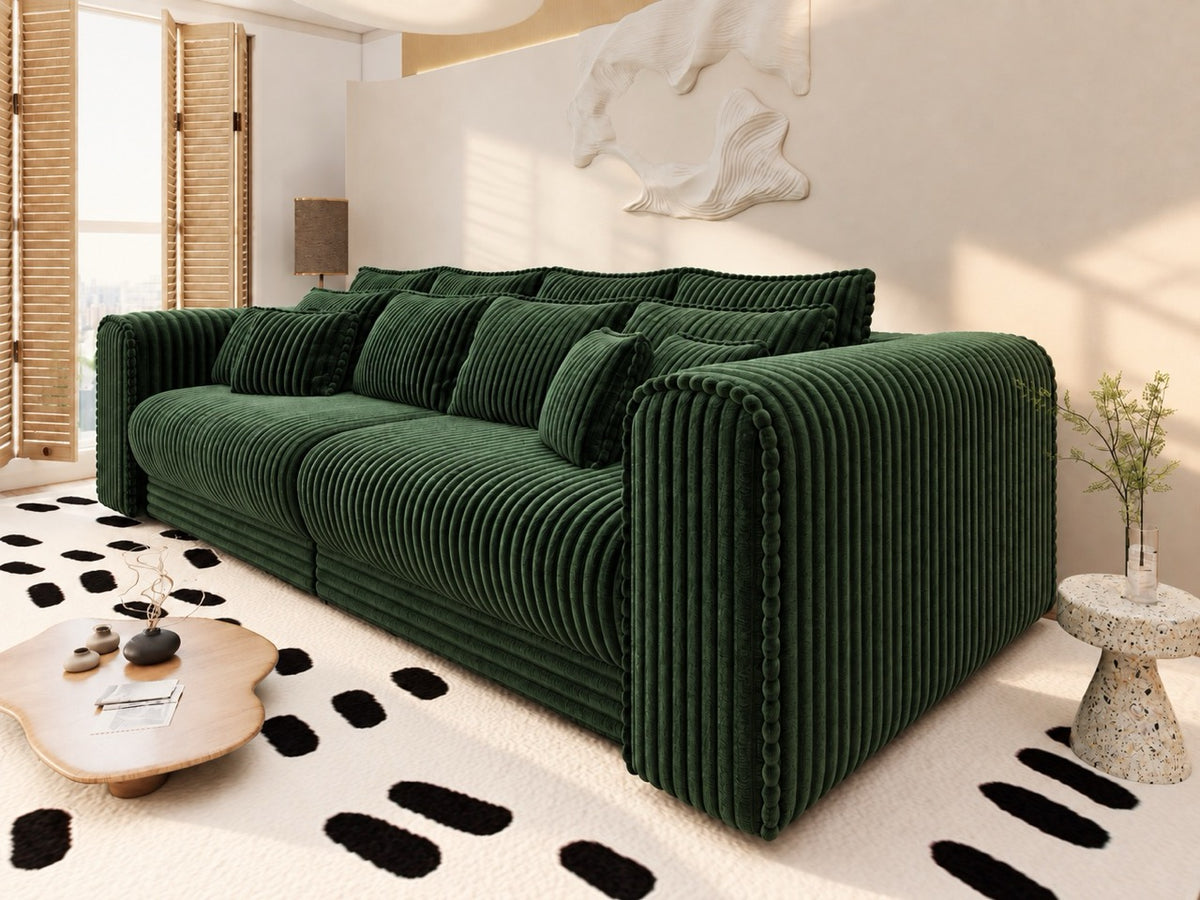 Canapea extensibilă dumonde cu ladă de depozitare Monaco XXL Tilia Verde 290x120 cm